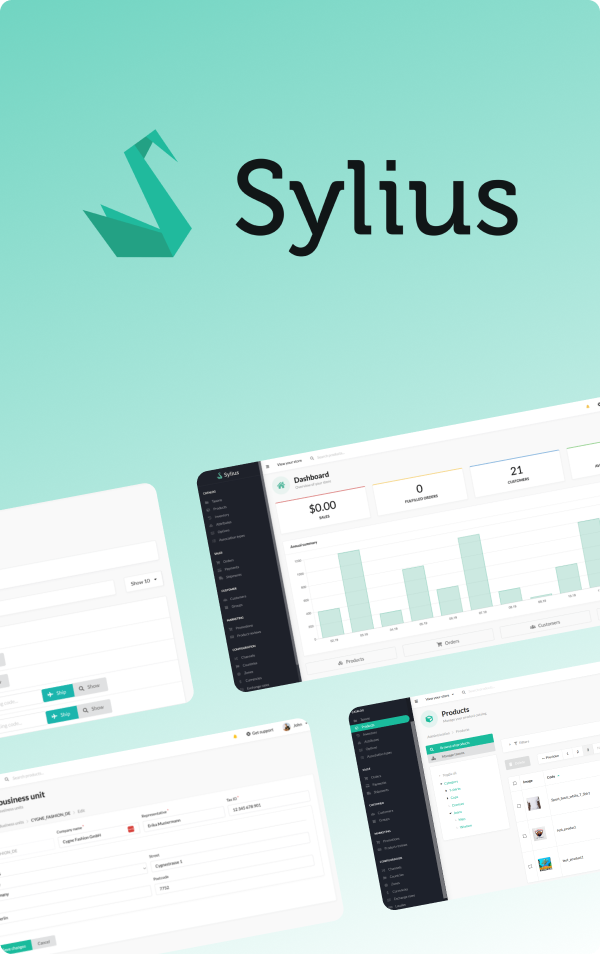 Interface sylius